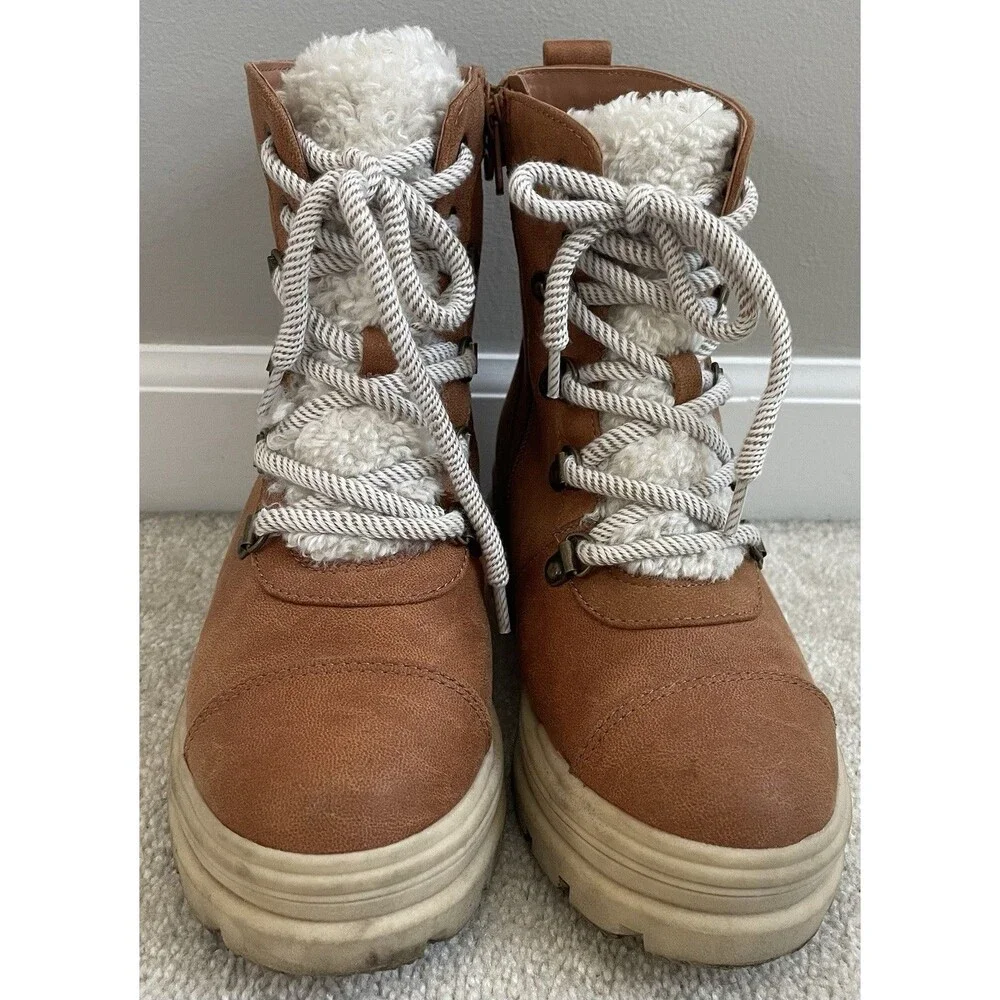 Art Class Girls Youth 1 Fuzzy Fall Boot Tan